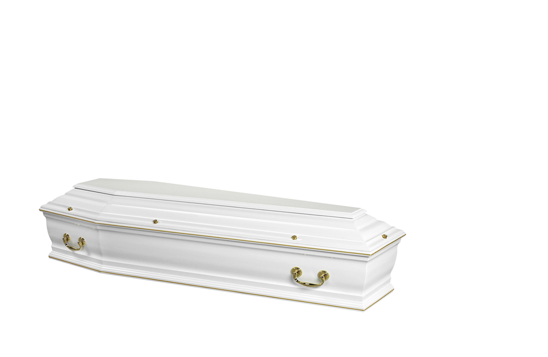Cercueil Cluny Laque Blanc Chene Massif